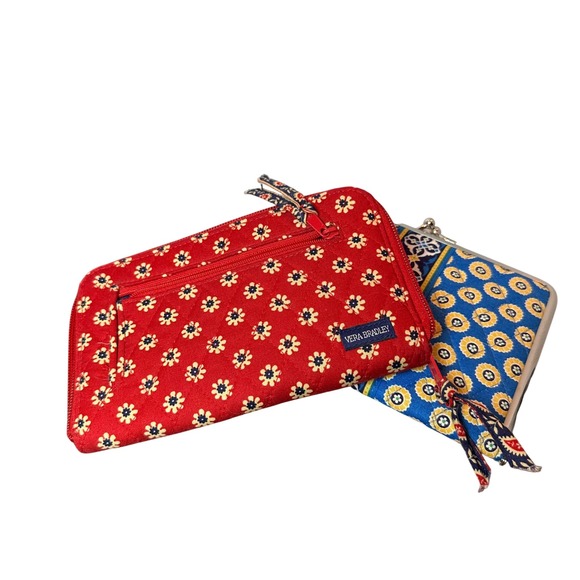 RETIRED Vera Bradley Americana Red wallet & Riveira Blue kiss lock photo album. - Picture 9 of 9
